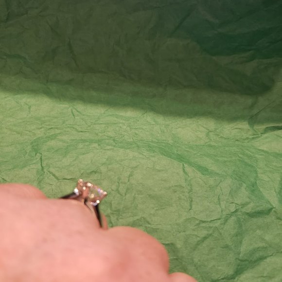 Solitaire Ring Dillenium Cut  Bella Luce 4.59 ct Rhodium over Sterling S… - Picture 4 of 5